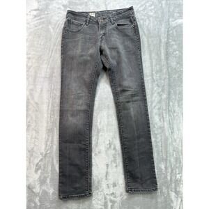 Volcom Jeans Mens Sz 30x30 Grey Vorta Straight Whiskered Faded Street Skate Guys